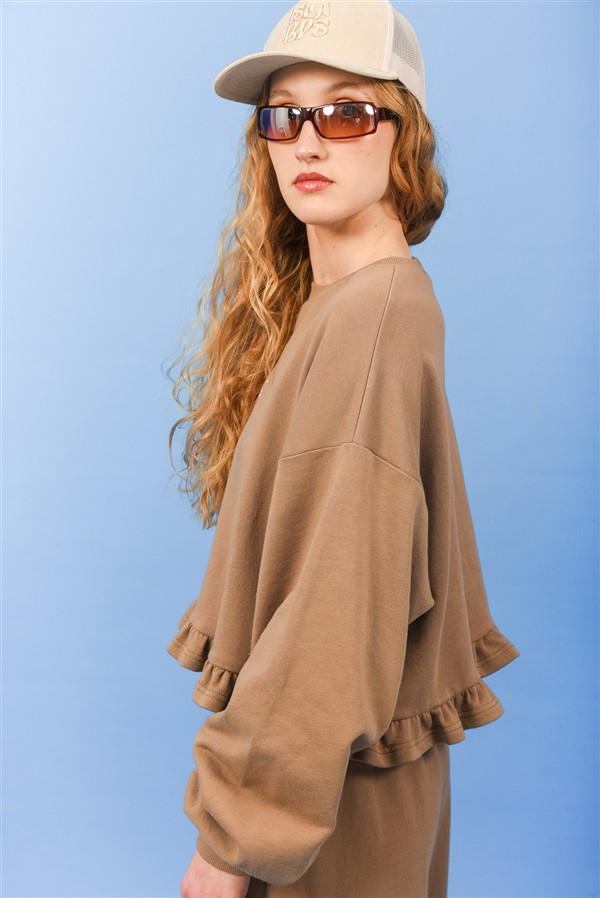 ARPYES EASY LIVING SWEATER CAMEL